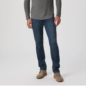 PAIGE Men's Navy and Blue Jeans